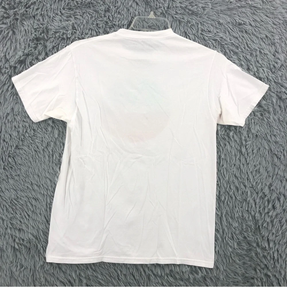 Hurley Tshirt Mens Medium Spellout Logo White Shirt